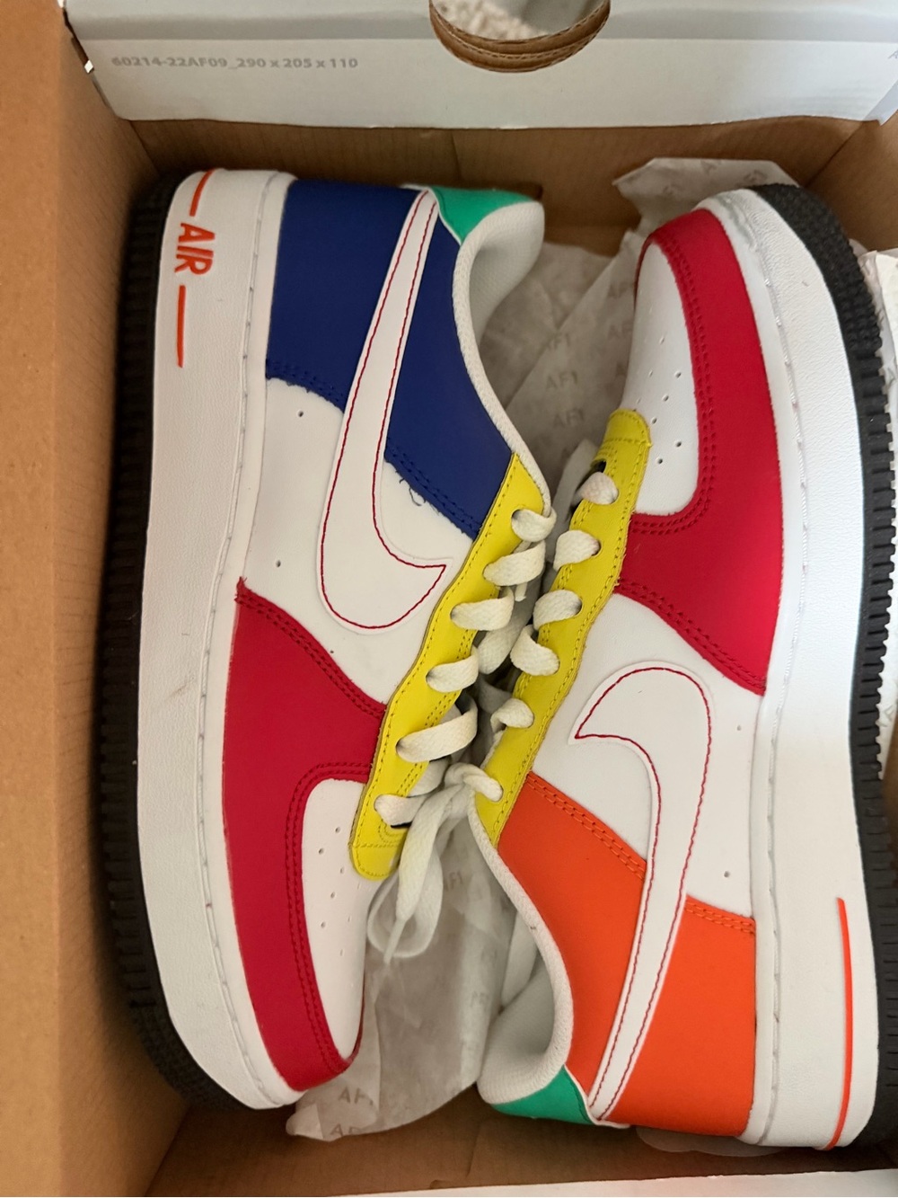 Nike Air Force 1 Multi-Color Low Top Sneakers